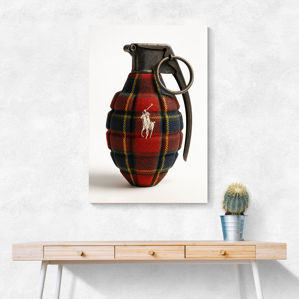 Ralph Lauren Fashion Inspired Grenade Wall Art   
